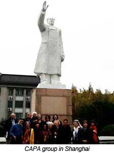 picture of CAPA group at Mao Statue